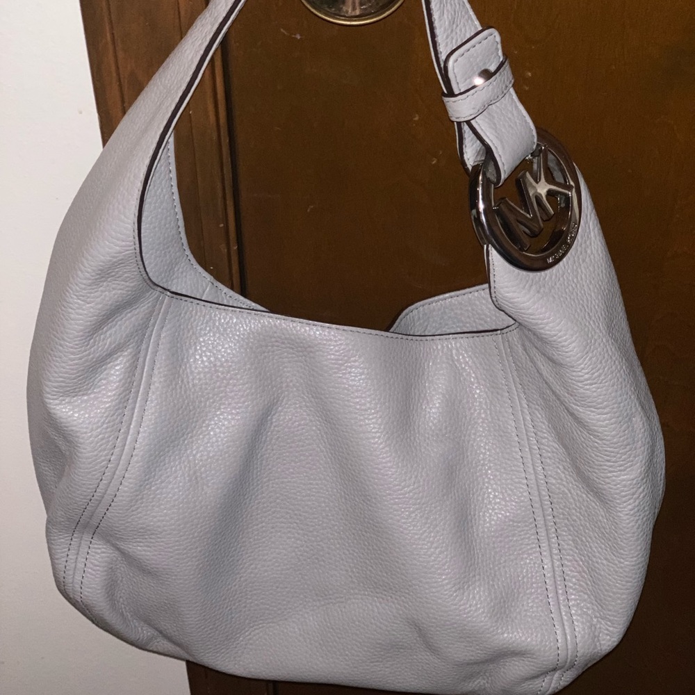 Gray Hobo leather bag